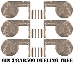 6in. 3/8in. AR500 Steel Shooting Range Targets - Metal Dueling Trees w/tubes - £116.65 GBP