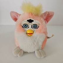 Furby Tiger Original Electronic Pink Gray Leopard Tested Working 1990s Vtg - $54.40