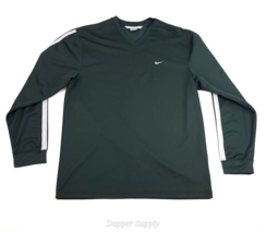 Nike Sweatshirt Mens Large Green Pullover Embroidered Swoosh Activewear Vtg - $49.90