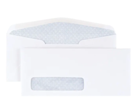 Staples™ Gummed Security Tinted Business 250 Envelopes, 4 1/8 x 9 1/2 - £20.19 GBP