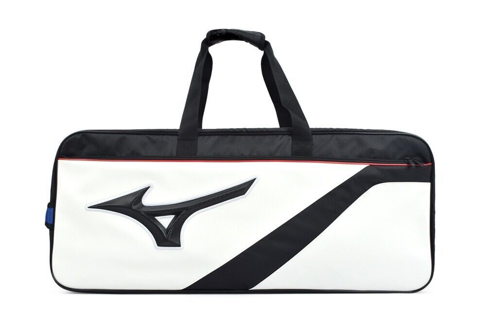 Mizuno JPX Badminton Square Bag Racquet Sports Bag White Black Bag 73GD3X0490 - $137.90