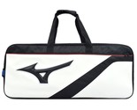 Mizuno JPX Badminton Square Bag Racquet Sports Bag White Black Bag 73GD3... - $137.90