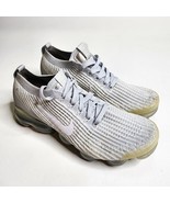 Nike Air VaporMax Women&#39;s Size 8.5 Flyknit 3 Platinum Running Shoes AJ69... - $34.60