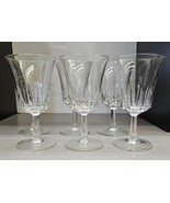 Regency by Cristal D&#39;Arques-Durand Cut Crystal Wine Glasses 5-3/4&quot; Set o... - £27.77 GBP