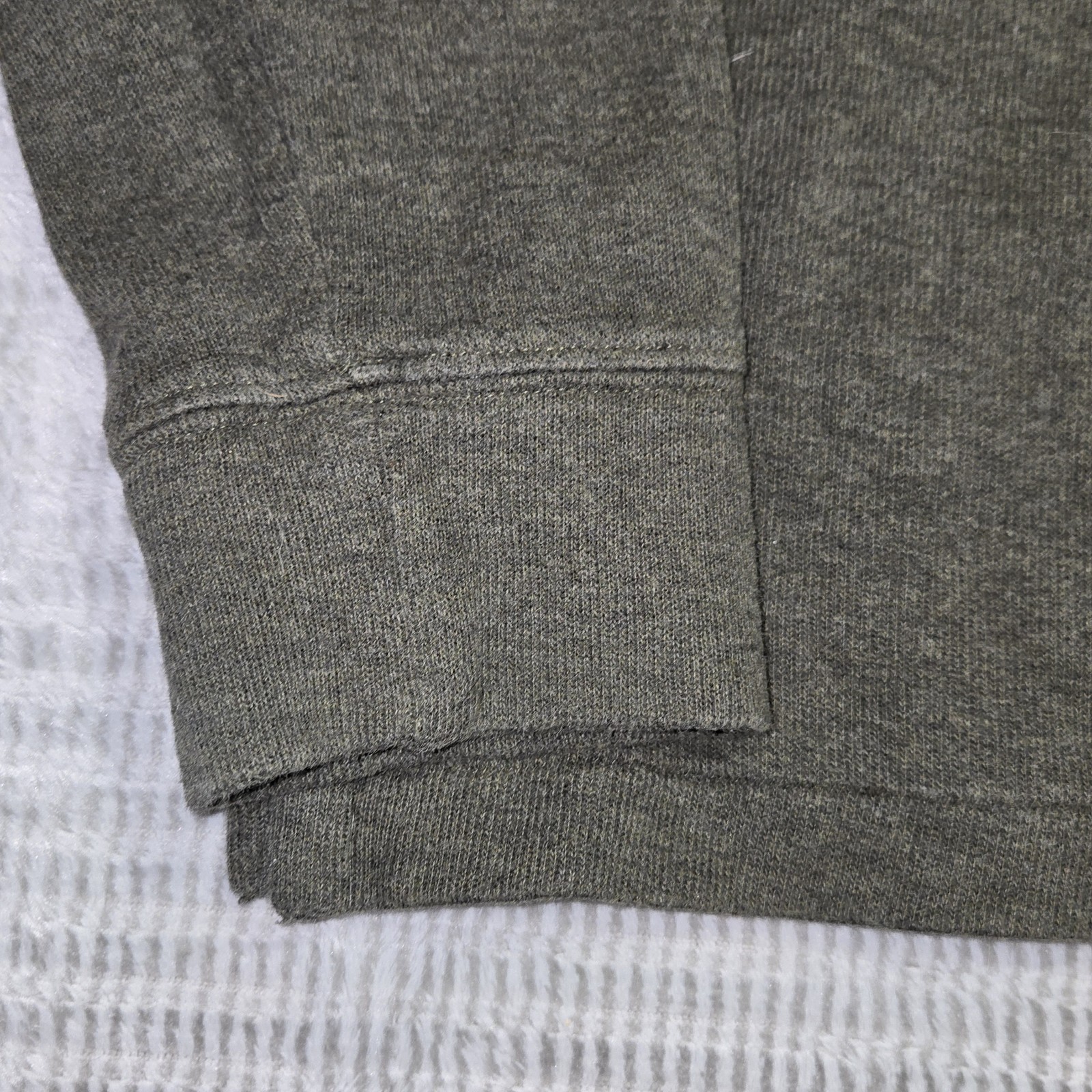 Polo Ralph Lauren Estate Rib Sweater! Olive Green  1/4 Zip Pullover Size S Item image 4