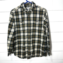 Carhartt Men’s Medium Long Sleeve Multi Color Plaid Button Up Flannel Shirt EUC - £16.69 GBP