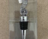 CBK  Seahorse Metal Bottle Stopper Chrome Colored Gift box 4.75 inches long - $9.80