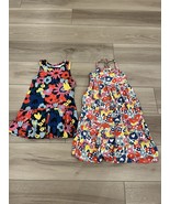 Hanna Anderson Lot of 2 Floral Spring Summer Dresses Girls Size 10 - $47.40 CAD