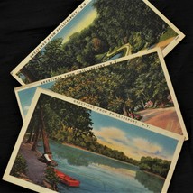 Greetings From Phillipsport - Ny - 3 X Linen Color Postcards 1940&#39;s? Wurtsboro - £10.89 GBP