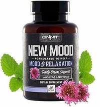 ONNIT New Mood® - Daily Stress, Mood, Sleep &amp; Serotonin Supplement - Chamomil... - £35.34 GBP