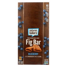 Nature&#39;s Bakery Stone Ground Whole Wheat Fig Bar - Blueberry - Case Of 12 - 2 Oz - £21.97 GBP