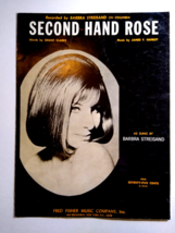 Second Hand Rose Barbra Streisand Sheet Music 1965 Vintage Grant Clarke J Hanley - £18.45 GBP