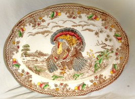 Turkey Thanksgiving Platter Ex-Large Unknown Maker - £63.23 GBP