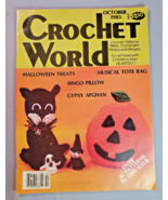 Crochet World Magazine Oct 1983 Halloween Tote Bingo Pillow Afghan 30 Pa... - £6.19 GBP