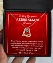 Necklace Present For Azerbaijani Fiancee - Jewelry Love Pendant Valentines Day  - £39.30 GBP