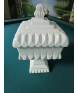 Vintage Milk Glass Wedding Bowl Banana  Compote Brody Westmoreland - Pic... - $1,169.17 MXN+