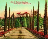 Edward Sterling Residence Redlands California CA UNP Unused DB Postcard F3 - $4.90