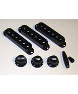 Set of Three Stratocaster Knobs 1 Volume 2 Tone, Three Pickup Covers + S... - $298.34 MXN