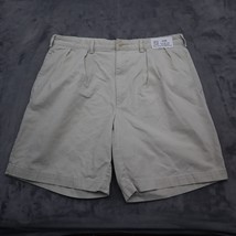 Polo Ralph Lauren Shorts Mens 36W Khaki Pleated Mid Rise Casual Chino Bottoms - £17.88 GBP