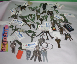 Lot Of 106 Vintage Keys Automotive, Locks Skeleton, Home Doors Cabinets ... - $64.34