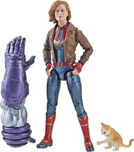 Marvel Captain Marvel 6-inch Legends Captain Marvel in Bomber Jacket Fig... - $269.27 MXN