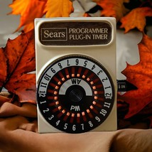 Vintage Sears Programmer Plug In Timer 796.666600 15A 1250W 125V Lights Holiday - £9.47 GBP