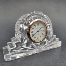 Vintage WATERFORD Lismore crystal Desk Clock Retro Table Clock France Signed - £45.99 GBP