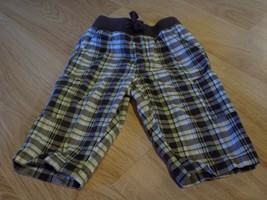 Infant Baby Size 3-6 Months Gymboree Green Brown Plaid Pants EUC - $10.00