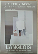 Langlois - Original Exhibition Poster – Gallery Vendome - Poster - 1988 - £130.80 GBP