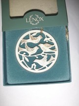1990 LENOX 12 Days of Christmas 4 CALLING BIRDS Porcelain Ornament in Box  - $49.49