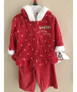 Santa&#39;s Outfit By Sandra magsamen 2ps Set Sz 0-3 Months - £14.21 GBP