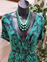 Amazon Essentials Women Floral Viscose V-Neck Short Sleeve Long Maxi Dress 2XL - £21.99 GBP