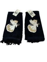 Vtg. Hand Guest Finger Tip Towel Holiday Christmas Angel New  Lot of 2 C... - $21.80