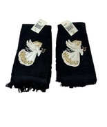 Vtg. Hand Guest Finger Tip Towel Holiday Christmas Angel New  Lot of 2 C... - $21.80