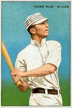 3891.Home Run Baker Baseball Player Poster from early sport card.Room design - £12.67 GBP+