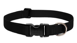 LupinePet Basics 1&quot; Black 16-28&quot; Adjustable Collar for Large Dogs - $21.68