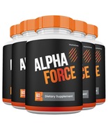 5 Pack Alpha Force Men’s Capsules Max Strength Daily Performance Formula - $1,817.74 MXN