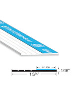 Gordon Glass® White 1-3/4&quot; TRIMQUICK Flat Vinyl, 8 ft Long - Pack of 2 - £26.56 GBP