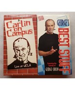 George Carlin VHS Lot On Campus Live At UCLA And George&#39;s Best Stuff - £11.86 GBP