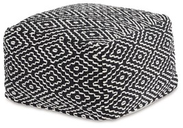 Jasett - Black / Ivory - Pouf - £45.93 GBP