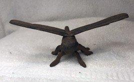 VINTAGE Cast Iron dragon fly  Paperweight 5.5&quot; Garden Insect Bug - £15.73 GBP