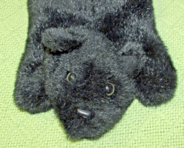 Vintage Black Bear Hand Puppet Applause Bravo Mini Dudley 8&quot; Plush Animal Toy - £8.46 GBP