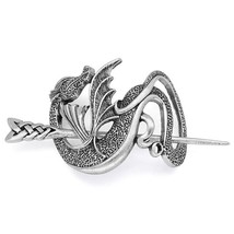 Womens Fantasy Dragon Hair Stick Draco Cosplay LARP Bun Holder Cage Clip Pin - £15.22 GBP