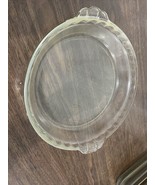 Vintage PYREX #228 Crimp Edge Clear Glass Deep Pie Dish 9&quot; x  2&quot; Made in... - $25.42 CAD