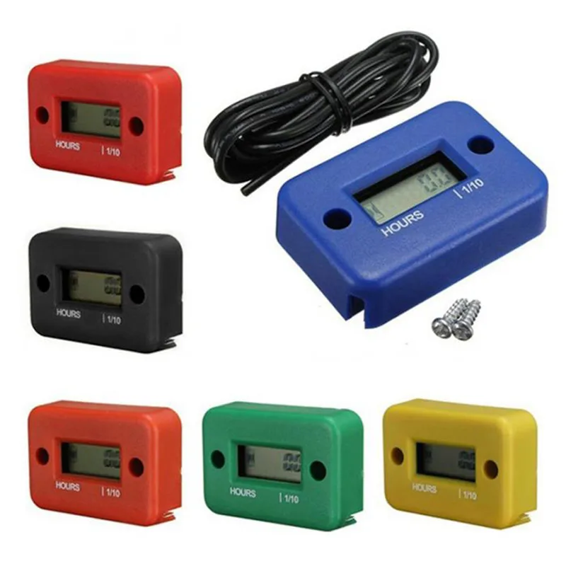Motorcycle Hour Meter With Battery Timer Cafe Racer Digital Counter Moto Ski - £10.98 GBP+
