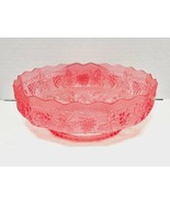 Vintage Regaline Pink Mid-Century Centerpeice 9.5&quot; Fruit Bowl Grapevines - $265.42 MXN