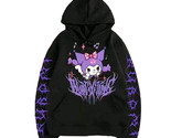 Medium Kuromi Harajuku Gothic Kawaii  Hoodie Pullover Sweatshirt Kitty K... - $25.69