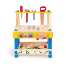 Wooden Tool Workbench Toy For Kids &amp; Toddlers, With Wood Tool Set Gift For Boys  - £48.24 GBP
