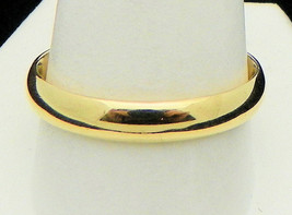 4mm Wedding Band Ring REAL Solid 10k Yellow Gold 4.5 g Size 11.75 - £303.94 GBP