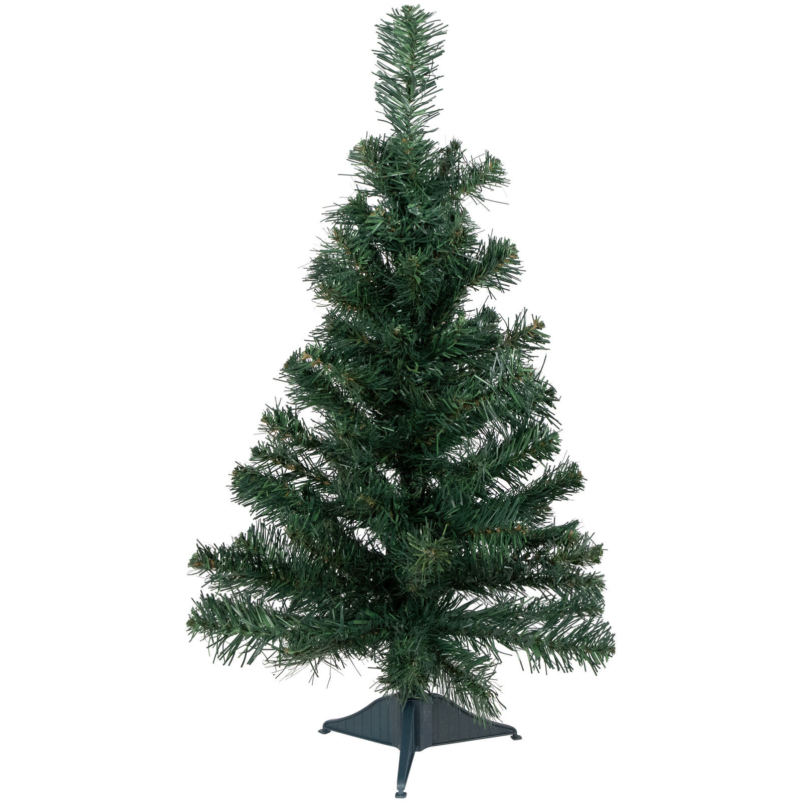 US Seller 24&quot; Traditional Green Pine Artificial Christmas Tree Unlit Fas... - $44.98